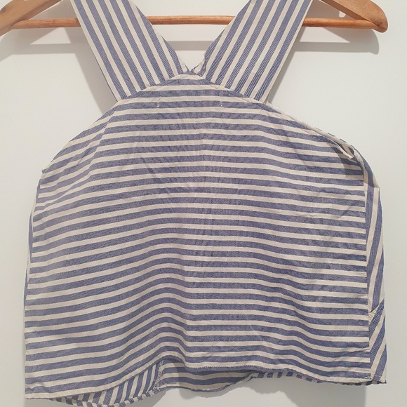 Zara basic striped crop size M (USA XS) - Picture 4 of 5